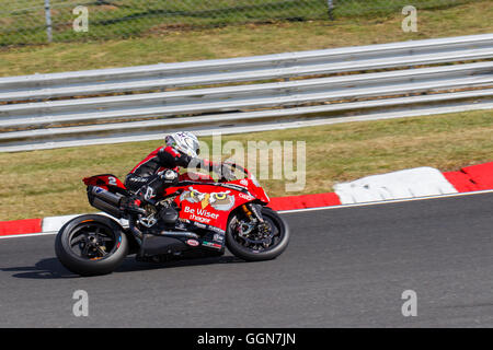 Brands Hatch, UK, 6 agosto 2016. Glenn Irwin equitazione per essere più saggio team durante il BSB Datatag turno di qualificazione. Rick diacono / Alamy Live News Foto Stock