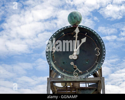 Close-up del molo Waterclock su Southwold Pier Foto Stock