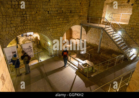 Dresda: Dresda Fortezza : guardare nel grande cortile di Canon, in Germania, in Sassonia, Sassonia, Foto Stock