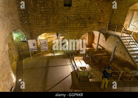 Dresda: Dresda Fortezza : guardare nel grande cortile di Canon, in Germania, in Sassonia, Sassonia, Foto Stock