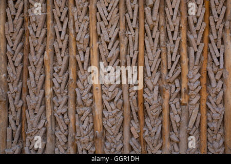 Vecchio stile di isolamento interno al muro. Foto Stock