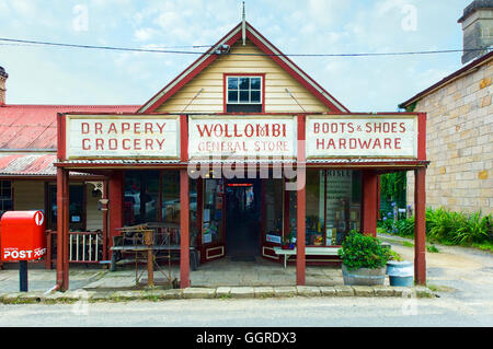 Il vecchio villaggio di Wollombi nella Hunter regione del New South Wales, Australia. Foto Stock