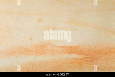 Brown dipinte a mano sfondo ad acquerello. Trama della carta. Foto Stock
