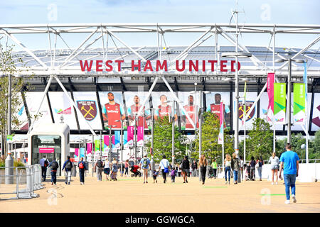 2012 London Olympic Stadium nuovo stadio di calcio della prima lega per West Ham Unito nel Queen Elizabeth Olympic Park Stratford Newham Inghilterra uk Foto Stock