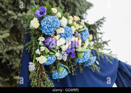 Splendido arco di nozze per matrimonio Foto Stock