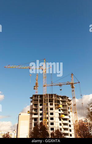 La costruzione di una nuova casa Foto Stock