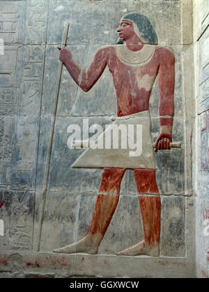 Mereruka era il visir al faraone Teti nella sesta dinastia del Regno Antico Egitto. Saqqara - Egitto. Foto Stock