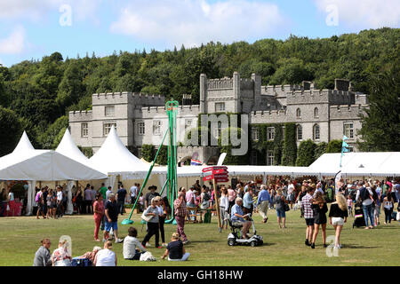 Chichester, Regno Unito. Il 7 agosto, 2016. Il Regno Unito il più grande festival di peperoncino a West Dean Gardens, vicino a Chichester, West Sussex, Regno Unito. Nella foto è azione dell'evento. Credito: Sam Stephenson/Alamy Live News. Foto Stock