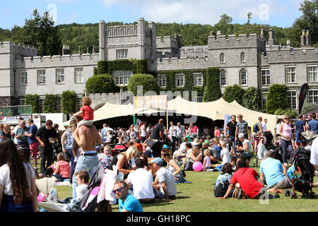 Chichester, Regno Unito. Il 7 agosto, 2016. Il Regno Unito il più grande festival di peperoncino a West Dean Gardens, vicino a Chichester, West Sussex, Regno Unito. Nella foto è azione dell'evento. Credito: Sam Stephenson/Alamy Live News. Foto Stock