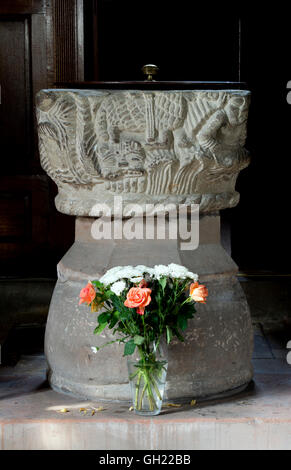 La Chiesa di San Nicola, Curdworth, Warwickshire, Inghilterra, Regno Unito Foto Stock