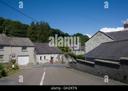 Strada di avvicinamento estremità occidentale di Llansteffan Foto Stock