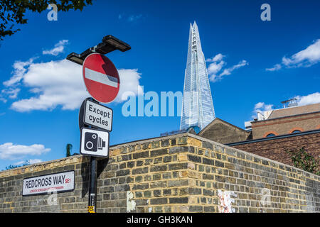 Viste della Shard da SE LONDRA, REGNO UNITO Foto Stock