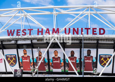 West Ham United Ground, London Stadium, Borough of Newham, London, England, Regno Unito Foto Stock