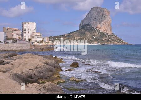 Geografia / viaggi, Spagna, rock Penon de Ifach, Calpe Costa Blanca, Additional-Rights-Clearance-Info-Not-Available Foto Stock