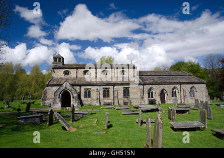 St.Michele e tutti gli angeli chiesa,linton-in-craven,North Yorkshire Foto Stock