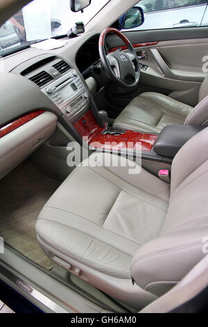 Toyota Camry interni cabina vista Foto Stock