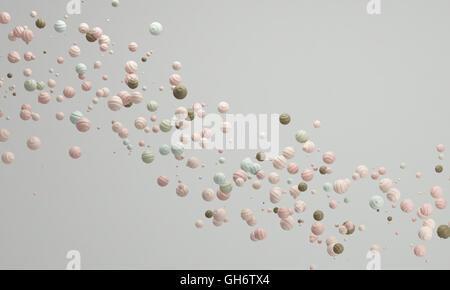 Colori pastello candy background quarzo rosa, incantevole sfondo pastello 3d rendering Foto Stock