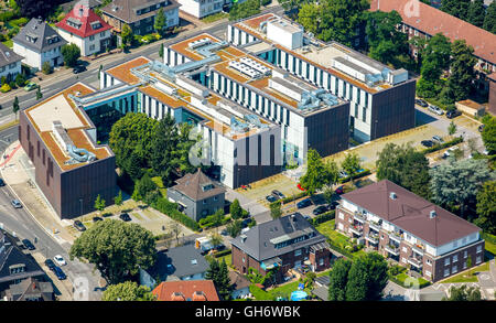 Vista aerea, ad ovest della Ruhr University, University, Technical College, Bottrop, la zona della Ruhr, Renania settentrionale-Vestfalia, Germania, Europa Foto Stock