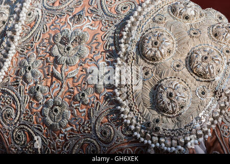 Dettaglio del 'traje de luces" o torero vestito, Spagna Foto Stock