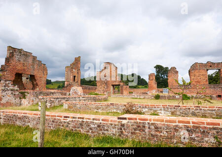 Rovine di Glenfield Lodge casa entro Glenfield Lodge Park Charnwood Forest Newtown Linford LEICESTERSHIRE REGNO UNITO Foto Stock