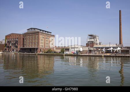 Geografia / viaggi, in Germania, in Renania settentrionale-Vestfalia, Munsterland, Munster, Porto, porto cittadino, Kreativkai, Additional-Rights-Clearance-Info-Not-Available Foto Stock