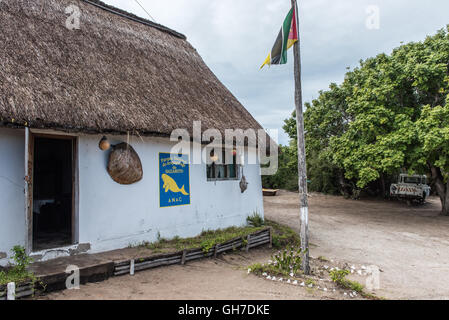 L'Arcipelago di Bazaruto National Park office sul isola di Benguerra Mozambico Foto Stock