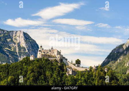 Werfen: il castello di Hohenwerfen, Austria Salzburg Pongau Foto Stock