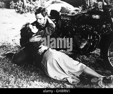 DER WILDE / il selvaggio USA 1953 / Benedek Loszl MARY MURPHY (Kathie Bleeker), Marlon Brando (Johnny Strabler) Regie: Benedek Lszl aka. Il Selvaggio Foto Stock