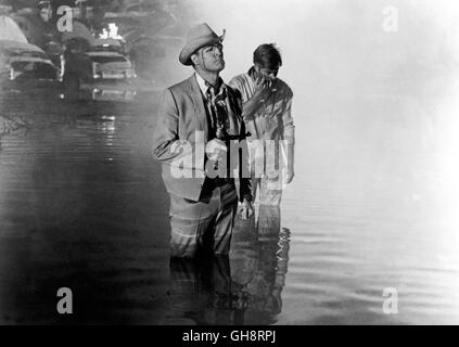 EIN MANN WIRD GEJAGT / Chase USA 1966 / Arthur Penn Marlon Brando (Sheriff Calder), Robert Redford (Charlie "" Bubber Reeves) aka. La Chase Foto Stock