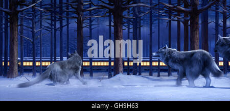 Film Filmszene, Fernsehen, Kino, Zeichentrick, animazione Regie: Robert Zemeckis aka. Il Polar Express Foto Stock