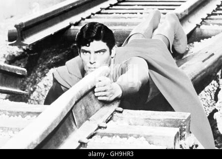 SUPERMAN Superman GB 1978 Richard Donner Christopher Reeve (Superman) Film, Fernsehen, Actionfilm, Fantascienza, 70er Regie: Richard Donner aka. Superman Foto Stock