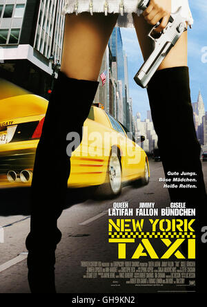NEW YORK TAXI Taxi USA 2004 Tim Story Filmplakat Film, Fernsehen, Kino, il Komödie, Filmplakat Regie: Tim Story aka. Taxi Foto Stock
