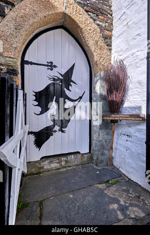 Boscastle è un villaggio ed un porto di pesca sulla costa nord della Cornovaglia, England, Regno Unito Foto Stock