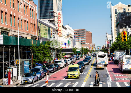 Il Teatro Apollo, Martin Luther King Boulevard. New York, Stati Uniti d'America Foto Stock