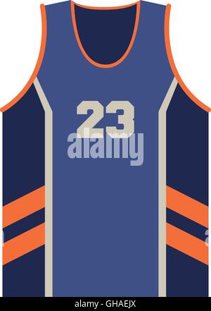Basketball Jersey icona Illustrazione Vettoriale