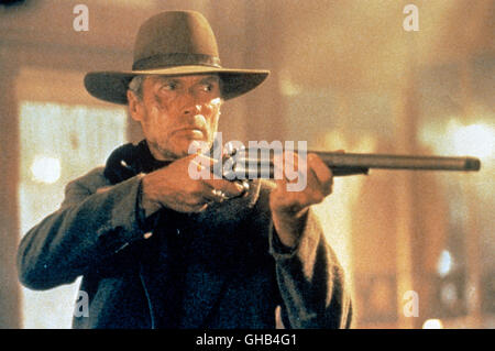 ERBARMUNGSLOS Il perdonati USA 1992 Clint Eastwood Bill Munny (Clint Eastwood) Regie: Clint Eastwood aka. L'IMPERDONABILE Foto Stock