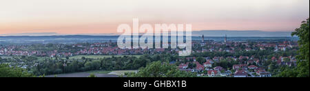 Geografia / viaggi, Germania, Sassonia-Anhalt, Halberstadt con il duomo di sera, Additional-Rights-Clearance-Info-Not-Available Foto Stock