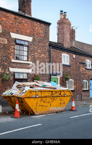 Il Lancashire villaggio di Croston è stato uno dei più colpiti nella zona dalla Boxing Day inondazioni nel 2015. Foto Stock