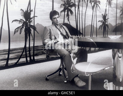 SCARFACE USA 1983 Brian De Palma Tony (AL PACINO) Regie: Brian De Palma Foto Stock