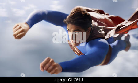 SUPERMAN RETURNS Australien/USA 2006 Bryan Singer Superman (Brandon Routh) battenti in azione Regie: Bryan Singer Foto Stock