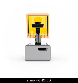 La stereolitografia stampante 3D rendering Foto Stock
