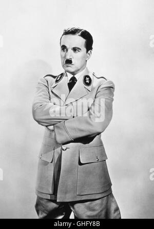 CHARLES CHAPLIN (adenoideo Hynkel) Regie: Charles Chaplin Foto Stock