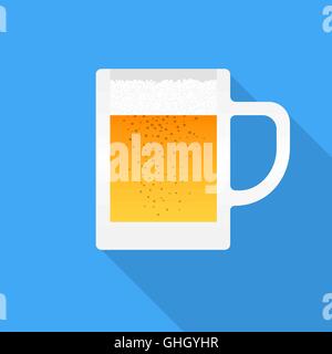 Icona di boccale di birra Illustrazione Vettoriale