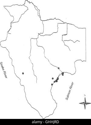 La distribuzione, la relativa abbondanza, habitat e le associazioni di anfibi e rettili sulla montagna di Craig, Idaho (1998) Foto Stock