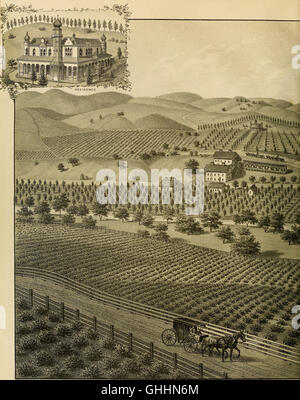 Album illustrato della contea di Alameda, California; anzitempo la sua storia e i progressi-agricoltura, viticoltura e orticoltura-educativo, la fabbricazione e la ferrovia vantaggi-Oakland e Foto Stock