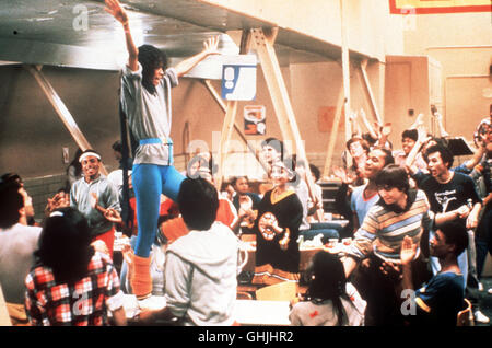 An der renommierten Hochschule für darstellende Künste drängen sich die Bewerber zur alljährlichen Aufnahmeprüfung. Den ausgewählten Studenten, die aus den unterschiedlichsten gesellschaftlichen Kreisen stammen, steht eine Ausbildung anstrengende bevor. Foto: Szene mit Coco (IRENE CARA). Regie: Alan Parker aka. La fama Foto Stock