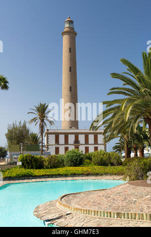 Faro di Maspalomas, Gran Canaria Isole Canarie Foto Stock