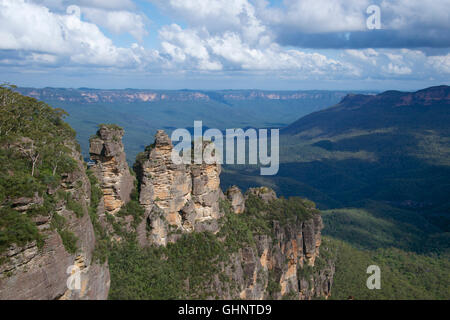 Le tre sorelle Katoomba Blue Mountains NSW Australia Foto Stock