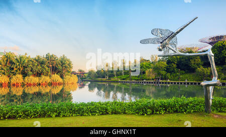 Giardini dalla baia di sunrise Foto Stock