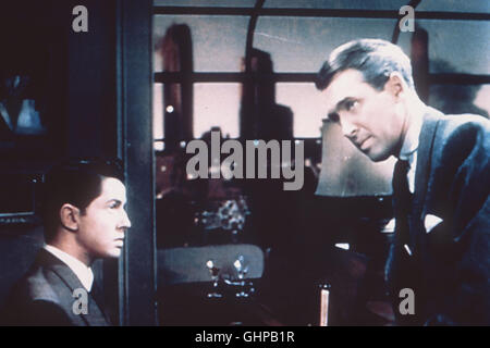 COCKTAIL für eine LEICHE Zwei Studenten setzen die philosophischen Thesen ihres ehemaligen Lehrers in die Tat um und ermorden einen Freund, um den perfekten Mord zu begehen... JAMES STEWART - Rupert Cadells Farley Granger - Philip Morgan Regie: Alfred Hitchcock aka. Corda Foto Stock
